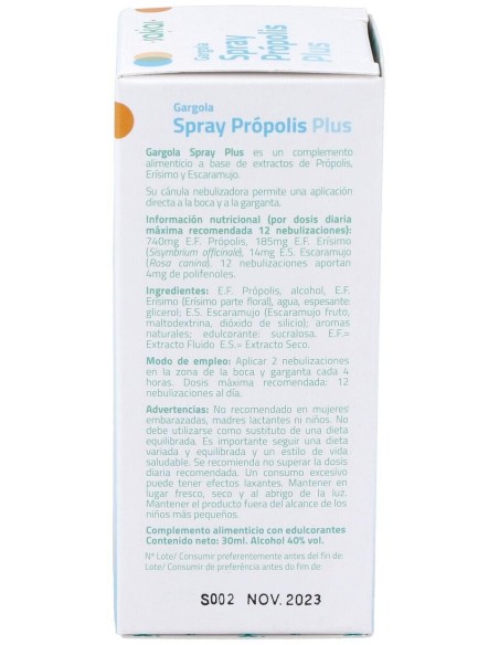 Gargola Spray Plus Propolis 30Ml. de Sakai