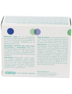 Melatonina Sleep 60Comp.Mast. de Sakai 2