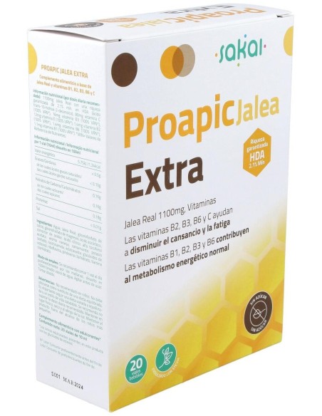 Proapic Jalea Real Extra 20Amp. de Sakai