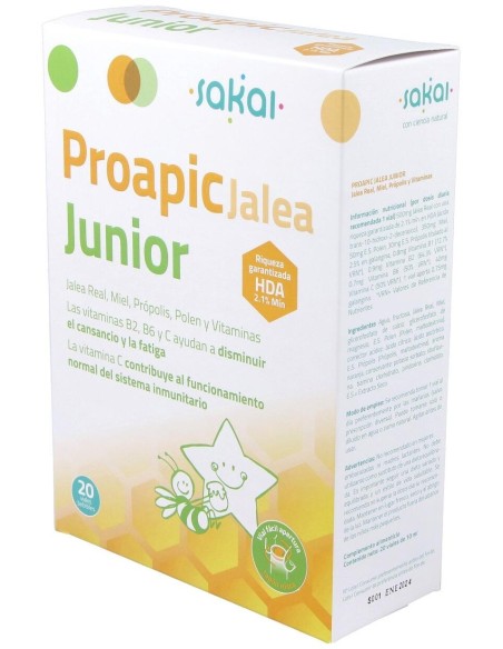 Proapic Jalea Real Infantil-Junior 20Amp. de Sakai