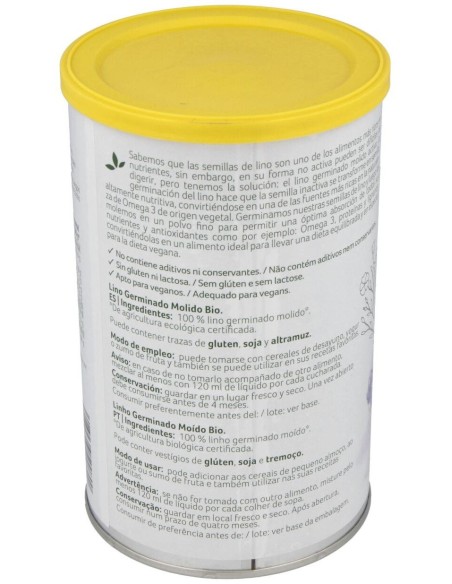 Semillas De Lino Germinado Molido 500Gr. de Granovita