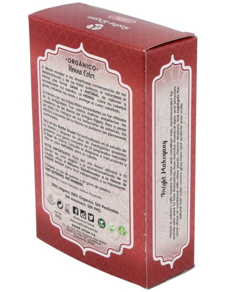 Henna Polvo Caoba Luminoso 100Gr. de Radhe Shyam