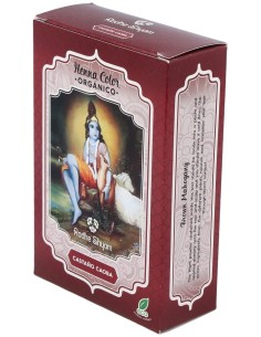 Henna Polvo Castaño Caoba 100Gr. de Radhe Shyam 2