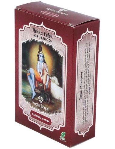 Henna Polvo Castaño Caoba 100Gr. de Radhe Shyam