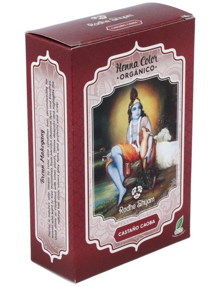 Henna Polvo Castaño Caoba 100Gr. de Radhe Shyam