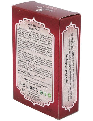 Henna Polvo Super Caoba Oscuro 100Gr. de Radhe Shyam