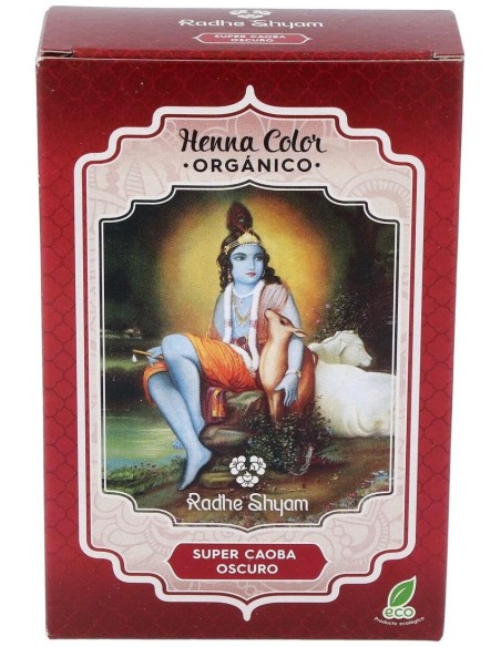 Henna Polvo Super Caoba Oscuro 100Gr. de Radhe Shyam