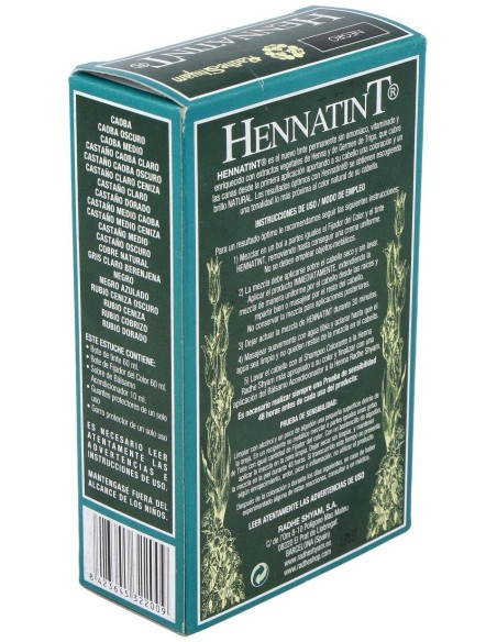 Hennatint Negro 60Ml. de Radhe Shyam