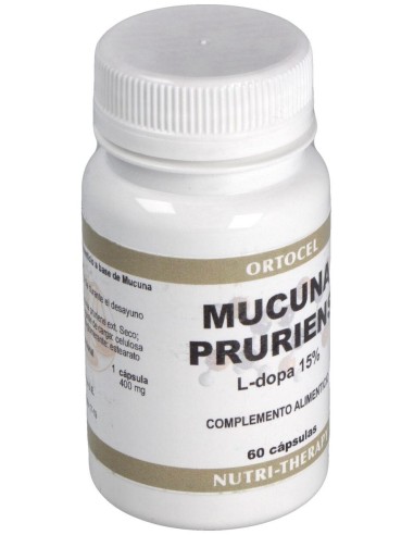 Mucuna Pruriens 400Mg. 60Cap. de Ortocel Nutri-Therapy