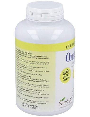 Onagrapol (Aceite de Onagra) 400 Perlas 700 Mg de Plantapol