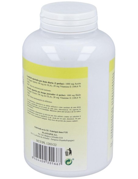Onagrapol (Aceite de Onagra) 400 Perlas 700 Mg de Plantapol