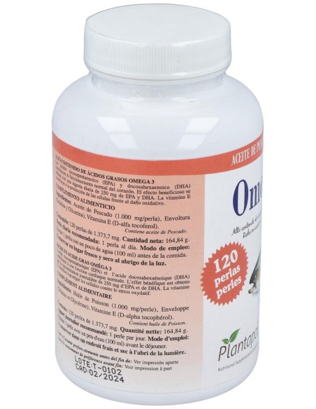 Omegapol 1000, 120 Perlas 1.400 Mg de Plantapol