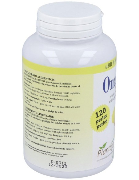 Onagrapol 1000 (Aceite de Onagra) 120 Perlas 1.460 Mg de Plantapol