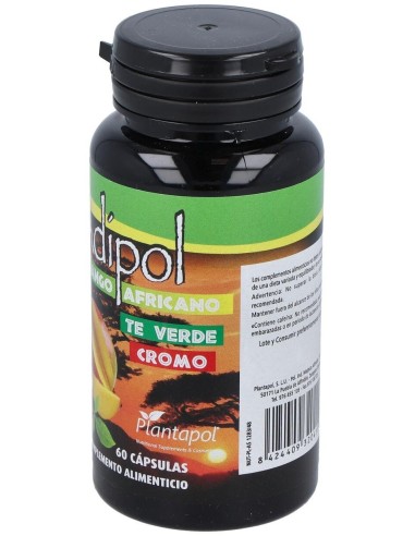 Adipol (Mango Africano, Té Verde, Cromo) 60 Cápsulas de 540 Mg de Plantapol