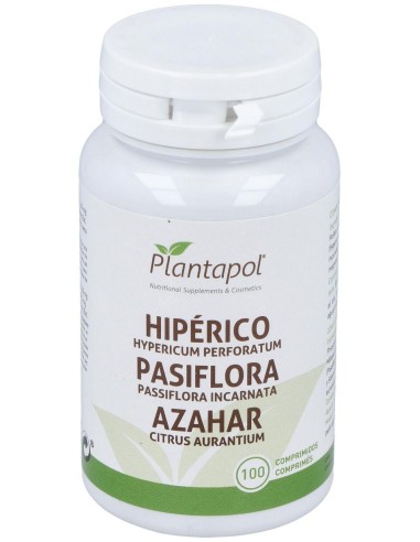 Hipérico, Pasiflora, Azahar (100 Comprimidos 500 Mg) de Plantapol