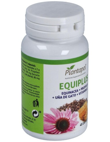 Equiplus (Echina-Propolis-Uña Gato-Vit. C) 45Cap. de Plantapol