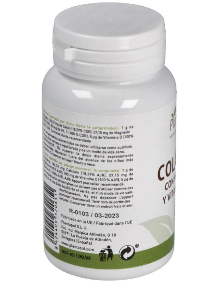 Colageno-Magnesio-Vit.C Y Vit.D 120Comp. de Plantapol