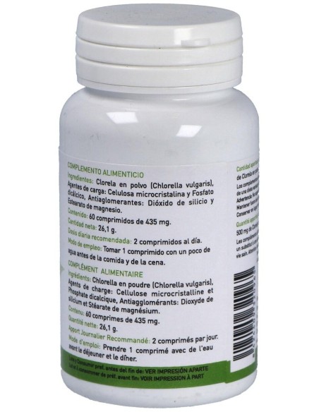 Clorela (60 Comprimidos 435 Mg)                                                     de Plantapol
