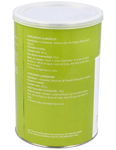 Gluta Int Plus (Glutamina, Hinojo) Polvo 500Gr. de Plantapol