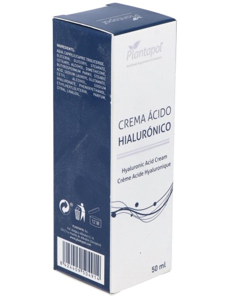 Crema Ácido Hialurónico 50 Ml de Plantapol