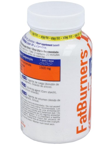 L-Carnitina Fat Burners 105Caps. de Nutrisport
