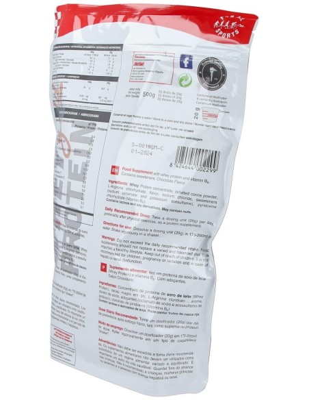 Whey Gold Protein Chocolate Bolsa 500Gr. de Nutrisport