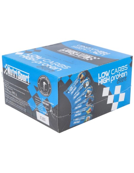 Low Carbs High Protein Cookies-Cream 16Barritas de Nutrisport