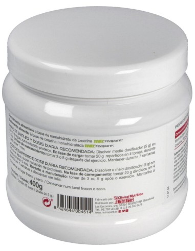 Creatina 500Mg. 400Gr.Polvo de Nutrisport