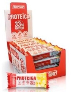 Barrita Proteica Platano Caja 24Uds de Nutrisport 2