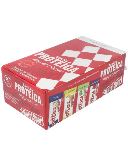Barrita Proteica Platano Caja 24Unid. Nutrisport