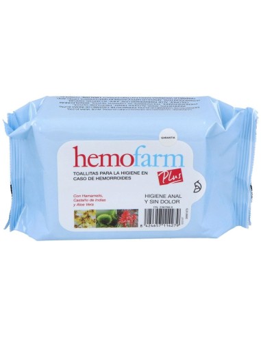 Hemofarm Plus Hemorroides 40Toallitas de Hemofarm