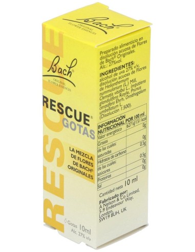 Rescue Remedy Gotas 10Ml. Flores Bach de Flores Bach Original