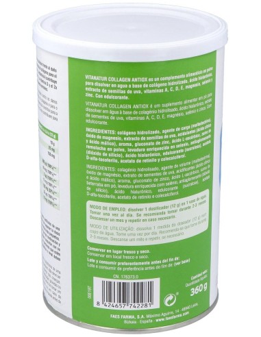 Collagen Antiox 360G  de Vitanatur