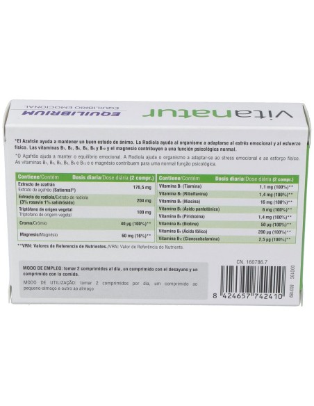 Vitanatur Equilibrio 30Comp. de Vitanatur