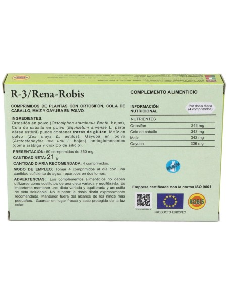 R-3 Diuretico 60Comp de Robis