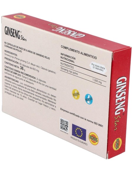 Ginseng Rojo Star 60Cap de Robis