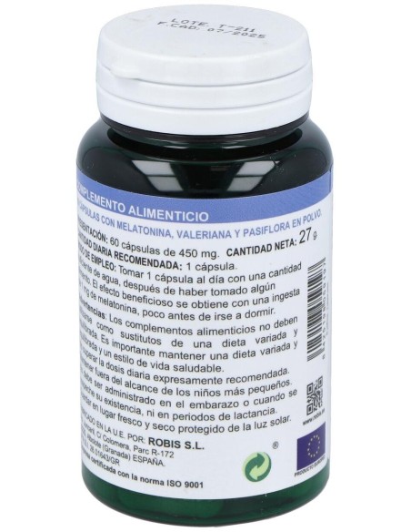 Melatonina Plus 60Caps. de Robis