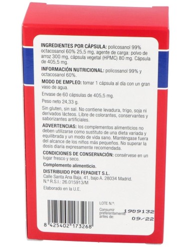 Fepa-Policosanol 60Cap. de Fepadiet
