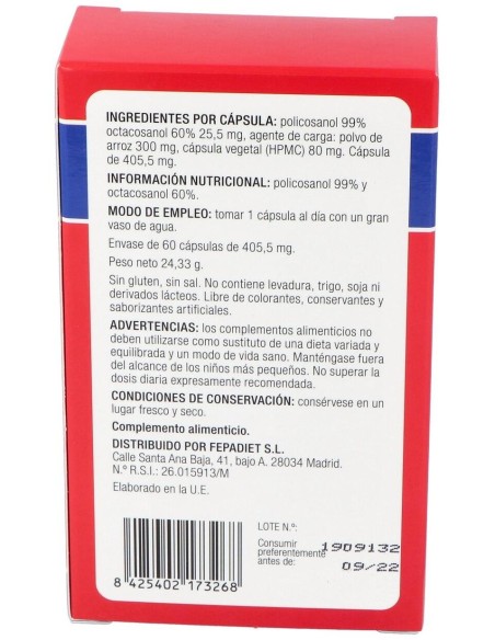 Fepa-Policosanol 60Cap. de Fepadiet