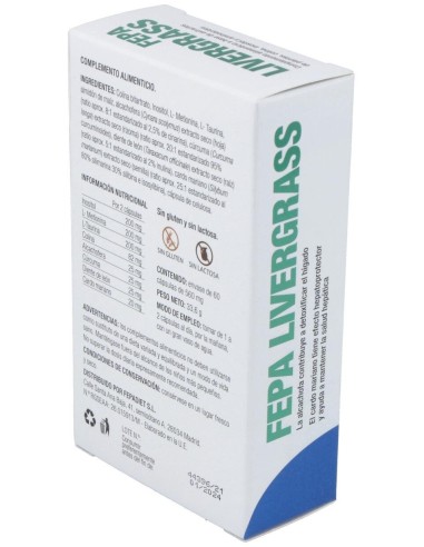 Fepa Livergrass 60 Capsulas Fepadiet