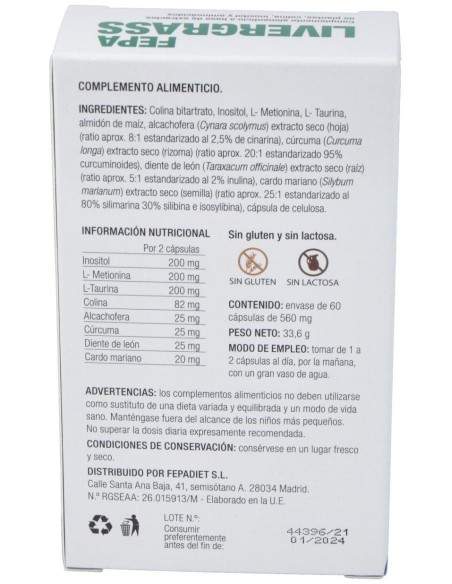 Fepa-Livergrass 60Cap. de Fepadiet