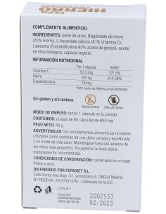 Fepa-Hierro Liposomado 30Mg. 60Cap. de Fepadiet 2