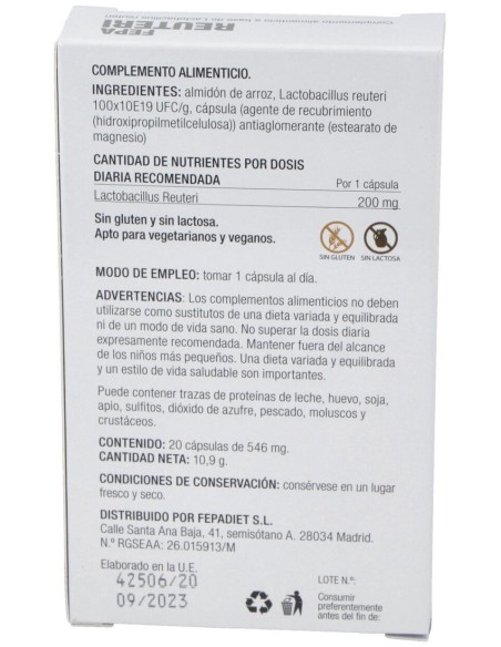Fepa-Reuteri 20Cap. de Fepadiet