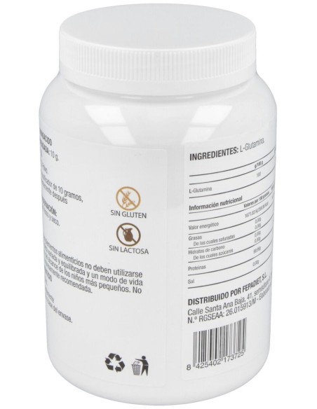 Fepa-L-Glutamina Sabor Neutro 500Gr. de Fepadiet