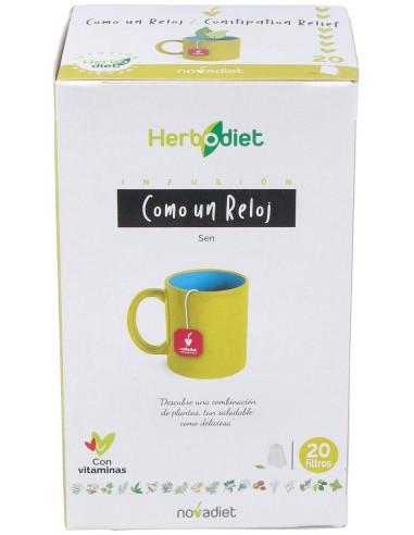 Herbodiet Como Un Reloj Envase de 20 bolsitas filtro de 1,5 g. de Novadiet