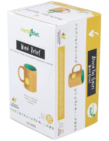 Herbodiet Alivia Tus Gases Envase de 20 bolsitas filtro de 1,5 g. de Novadiet