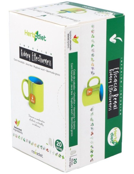 Herbodiet Eficacia Renal Envase de 20 bolsitas filtro de 1,5 g. de Novadiet