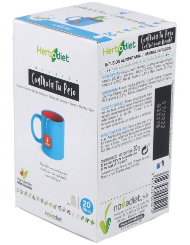 Herbodiet Inf. Controla Tu Peso 20Filtros de Novadiet