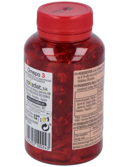 Omepa 3 Envase de 90 cápsulas blandas. de Novadiet