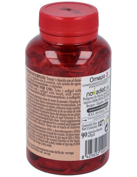 Omepa 3 Envase de 90 cápsulas blandas. de Novadiet